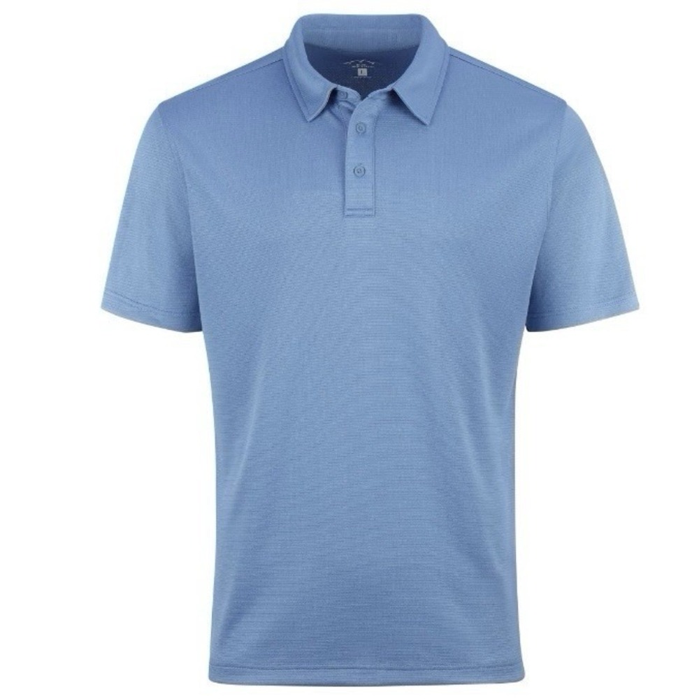 Blue Mountain Mens Tech Polo Shirt Large New with Tags Bright Cobalt Wicking